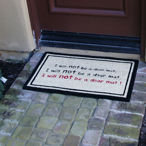 RubberCal, Inc. I Will Not Be a Door Mat! Funny Doormat & Reviews